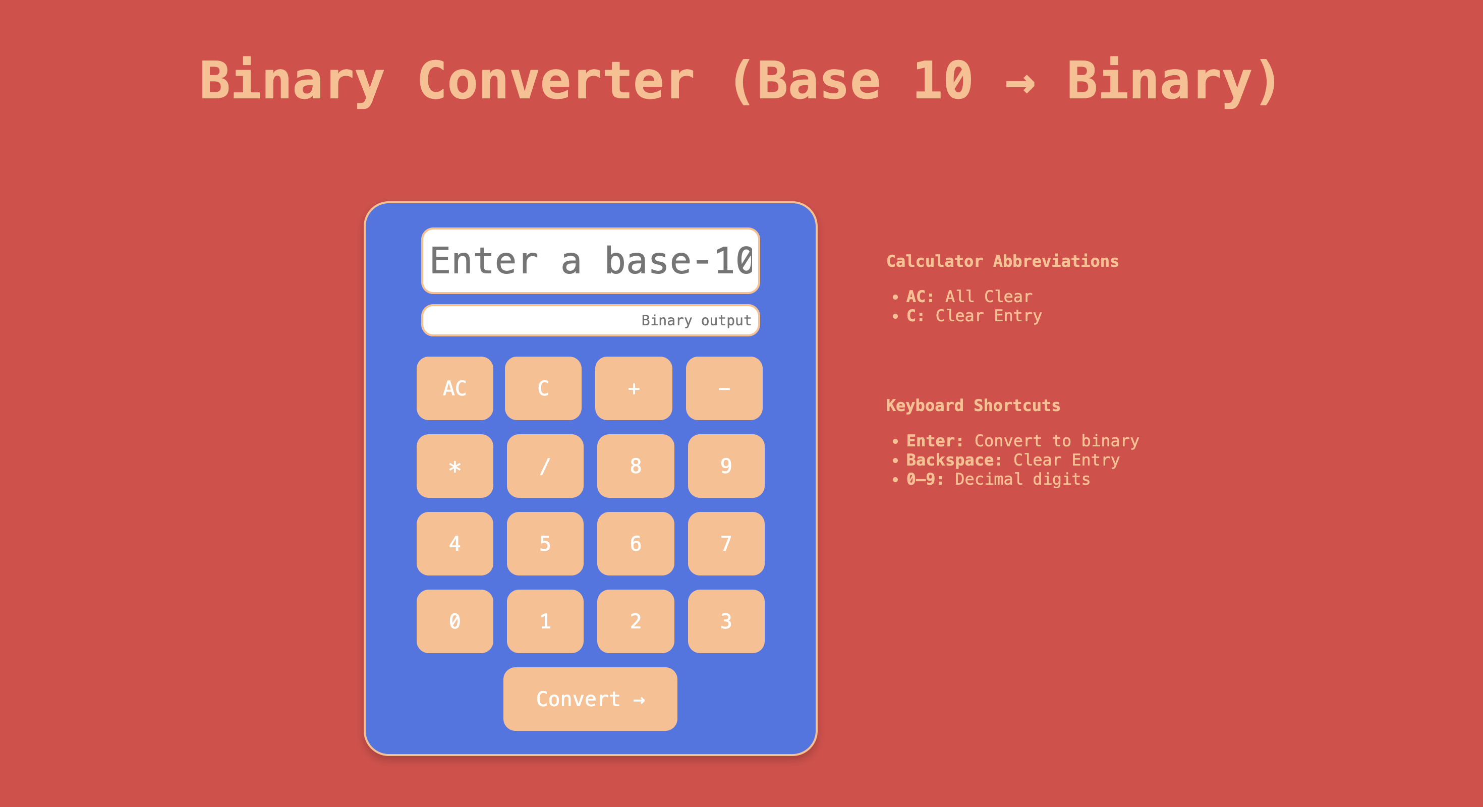 Screenshot of the converter